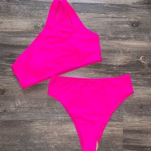 Two piece swim suit